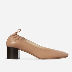 Everlane Leather Pump Heel Dusty Pink Ballet Shoes sz 9.5 Feminine Quiet Luxury